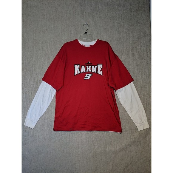 Chase Authentic Nascar Men's Shirt Red & White 2XL Cotton Kasey Kahne - Picture 1 of 12